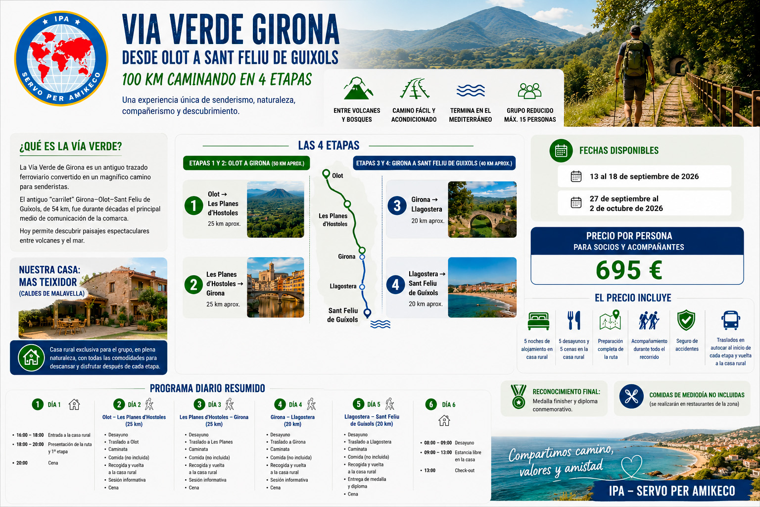 RUTA DE SENDERISME VIA VERDA DE GIRONA